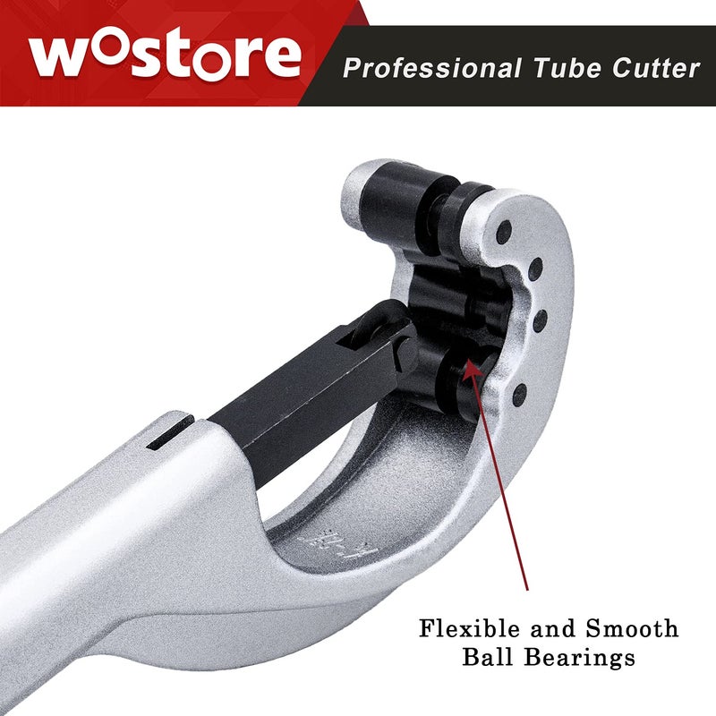 Wostore Tubing Cutter 1/4 to 2-5/8 Inch Pipe Copper PVC Aluminum Tube with Replaceable Blade - Image 4
